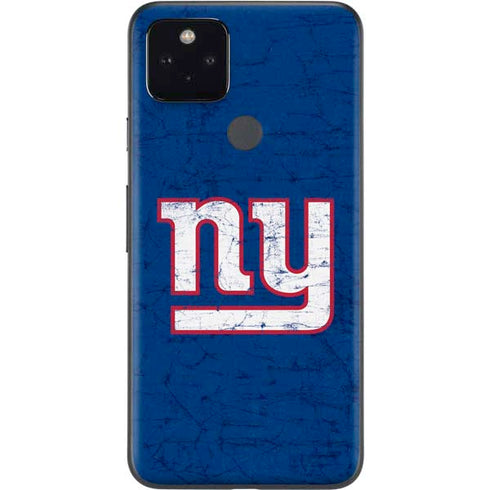 NFL New York Giants Distressed Google Pixel 5a Skin